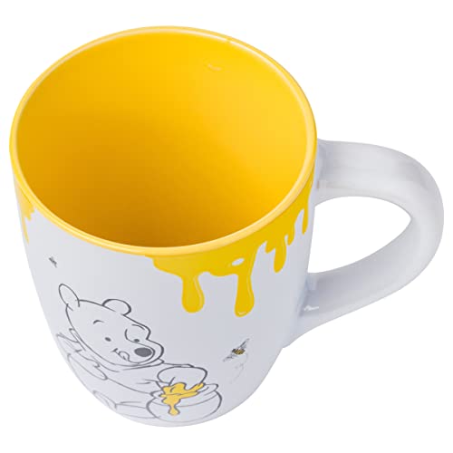 Disney Alicia en el país de las maravillas - Taza de cerámica con diseño de gato Cheshire 3D, Tazas de té apiladas de Alice., Negro, 20-ounces, 1