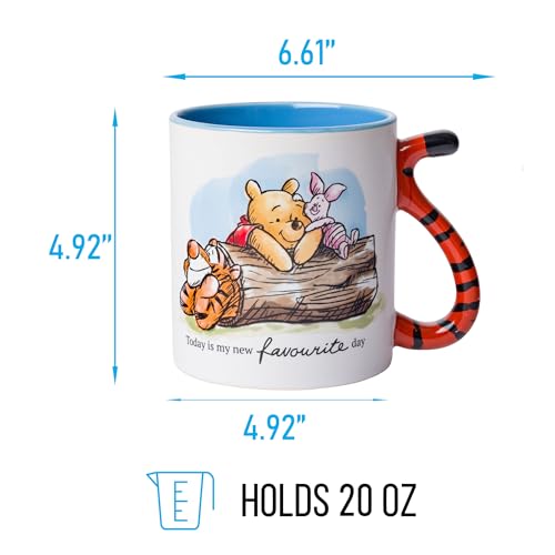 Disney Alicia en el país de las maravillas - Taza de cerámica con diseño de gato Cheshire 3D, Tazas de té apiladas de Alice., Negro, 20-ounces, 1