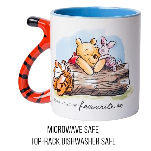 Disney Alicia en el país de las maravillas - Taza de cerámica con diseño de gato Cheshire 3D, Tazas de té apiladas de Alice., Negro, 20-ounces, 1