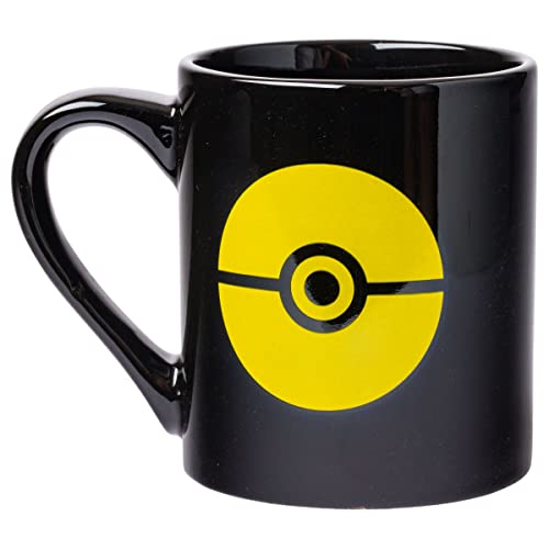 Silver Buffalo Pokemon Pokeball - Taza esculpida 3D de cerámica, 20 onzas
