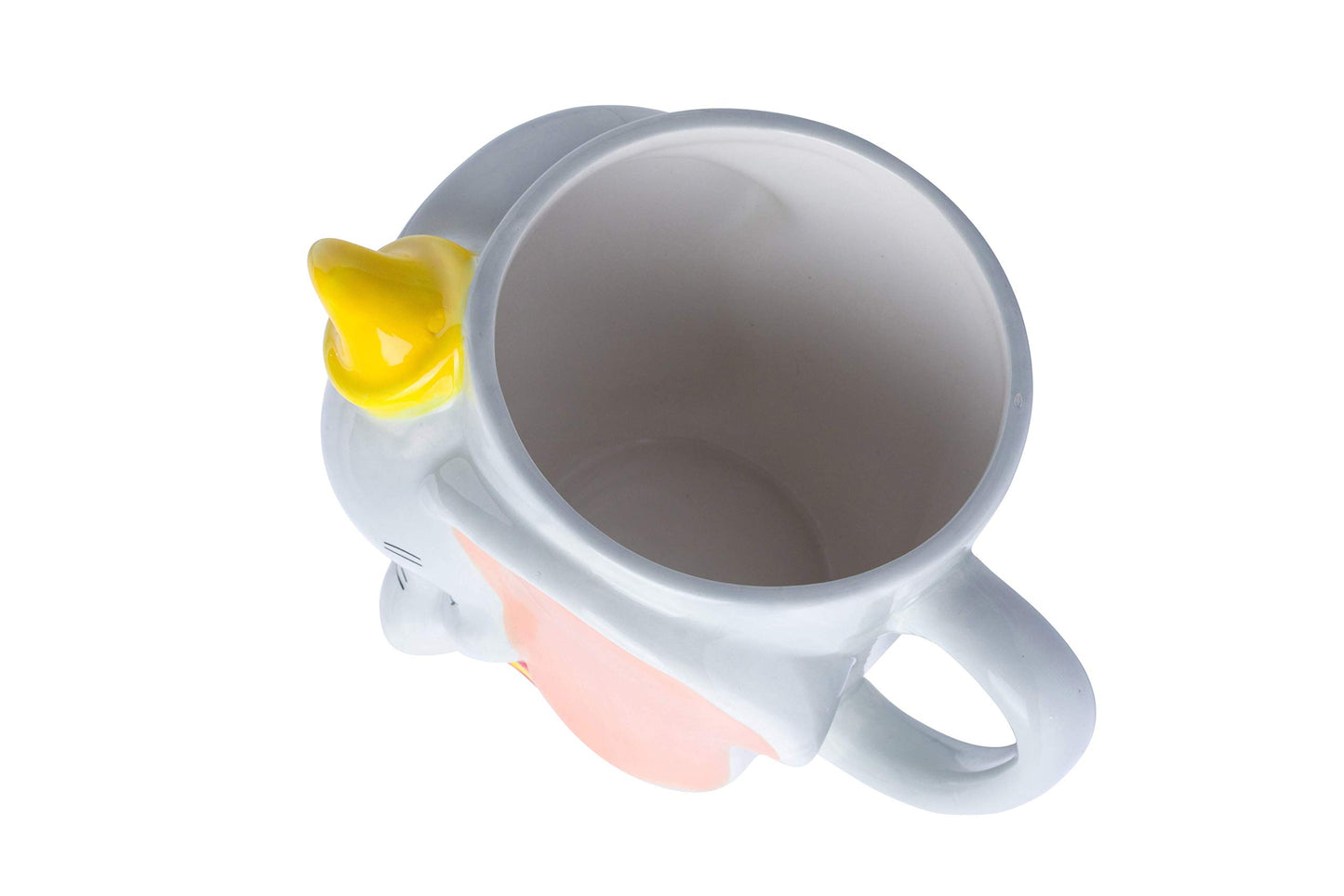 Disney Alicia en el país de las maravillas - Taza de cerámica con diseño de gato Cheshire 3D, Tazas de té apiladas de Alice., Negro, 20-ounces, 1