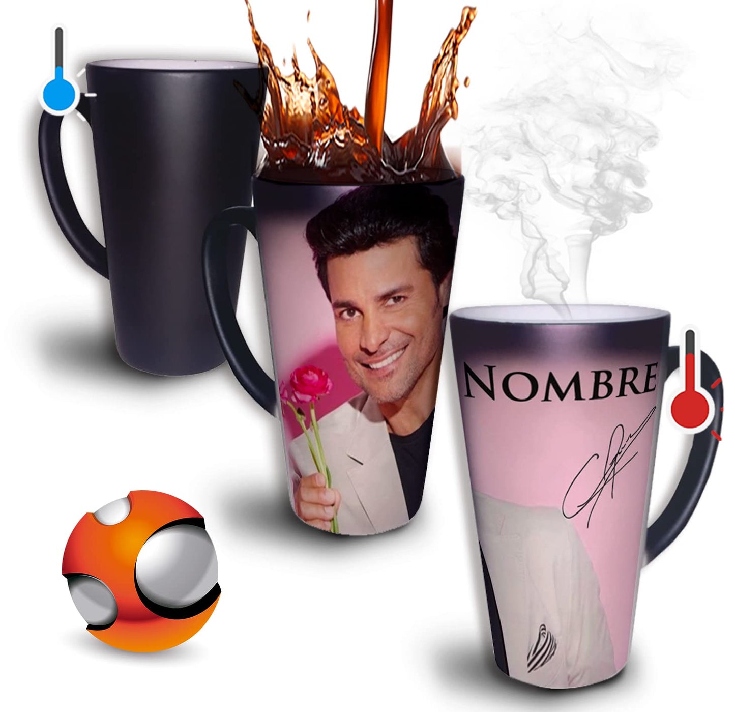 Taza Mágica Grande 17oz Para Café Personalizada El Regalo Original - Personalizada con su nombre - Cualquier ocasión (Luffy)