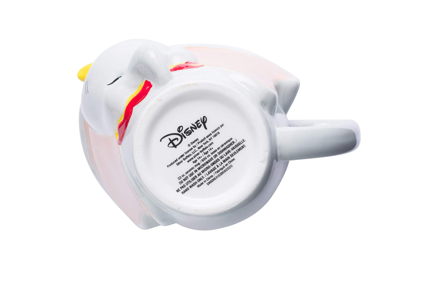 Disney Alicia en el país de las maravillas - Taza de cerámica con diseño de gato Cheshire 3D, Tazas de té apiladas de Alice., Negro, 20-ounces, 1