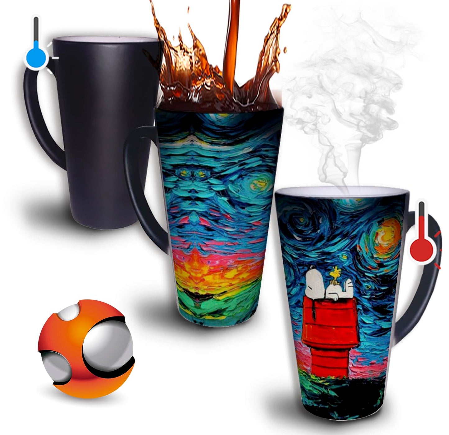 Taza Mágica Grande 17oz Para Café Personalizada El Regalo Original - Personalizada con su nombre - Cualquier ocasión (Luffy)