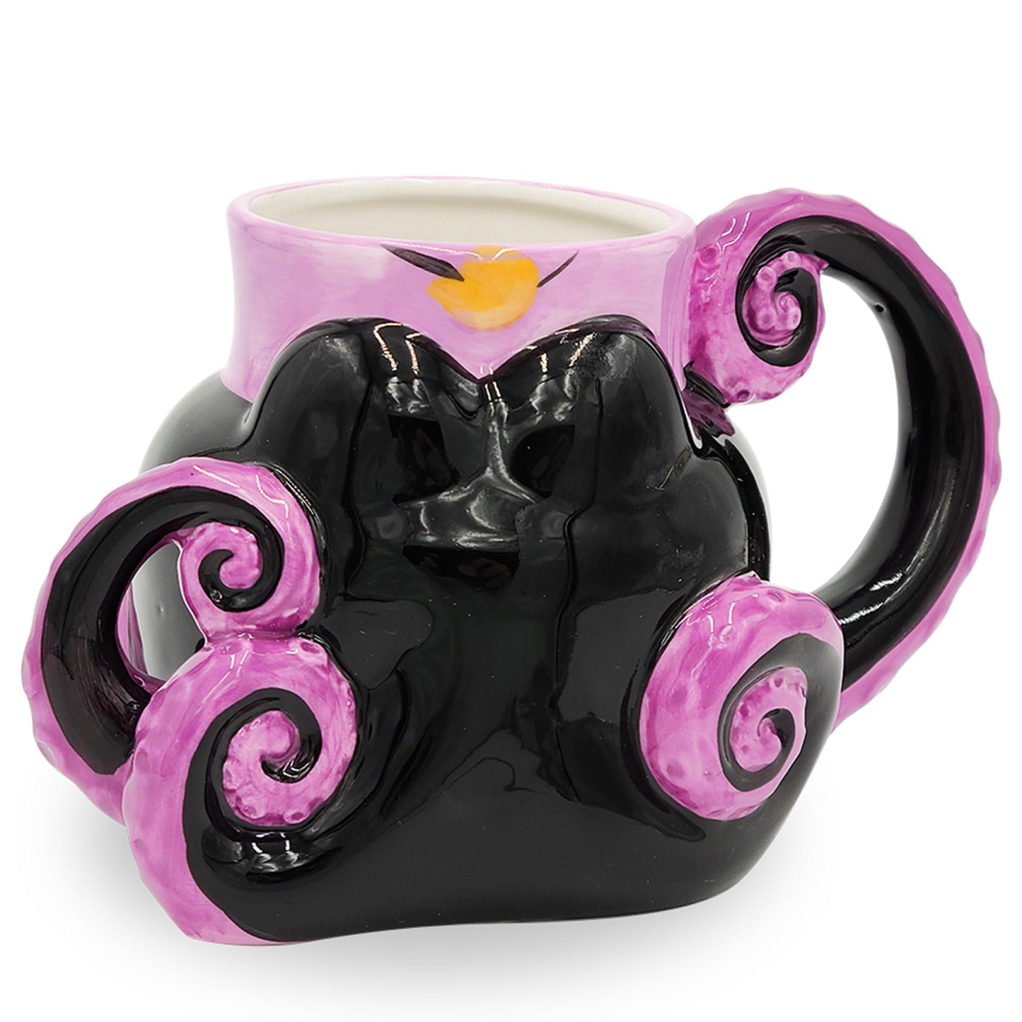 Disney Alicia en el país de las maravillas - Taza de cerámica con diseño de gato Cheshire 3D, Tazas de té apiladas de Alice., Negro, 20-ounces, 1