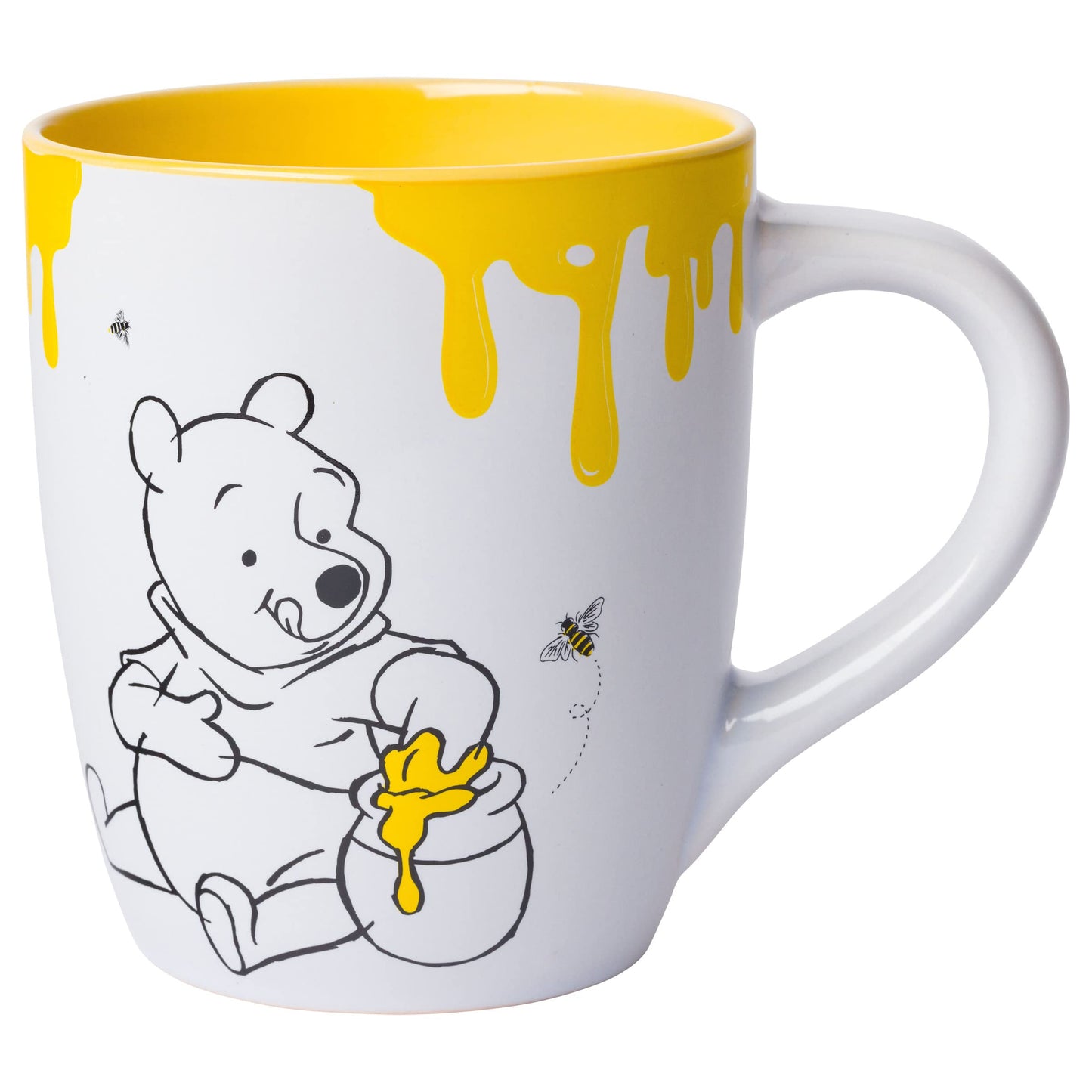 Disney Alicia en el país de las maravillas - Taza de cerámica con diseño de gato Cheshire 3D, Tazas de té apiladas de Alice., Negro, 20-ounces, 1