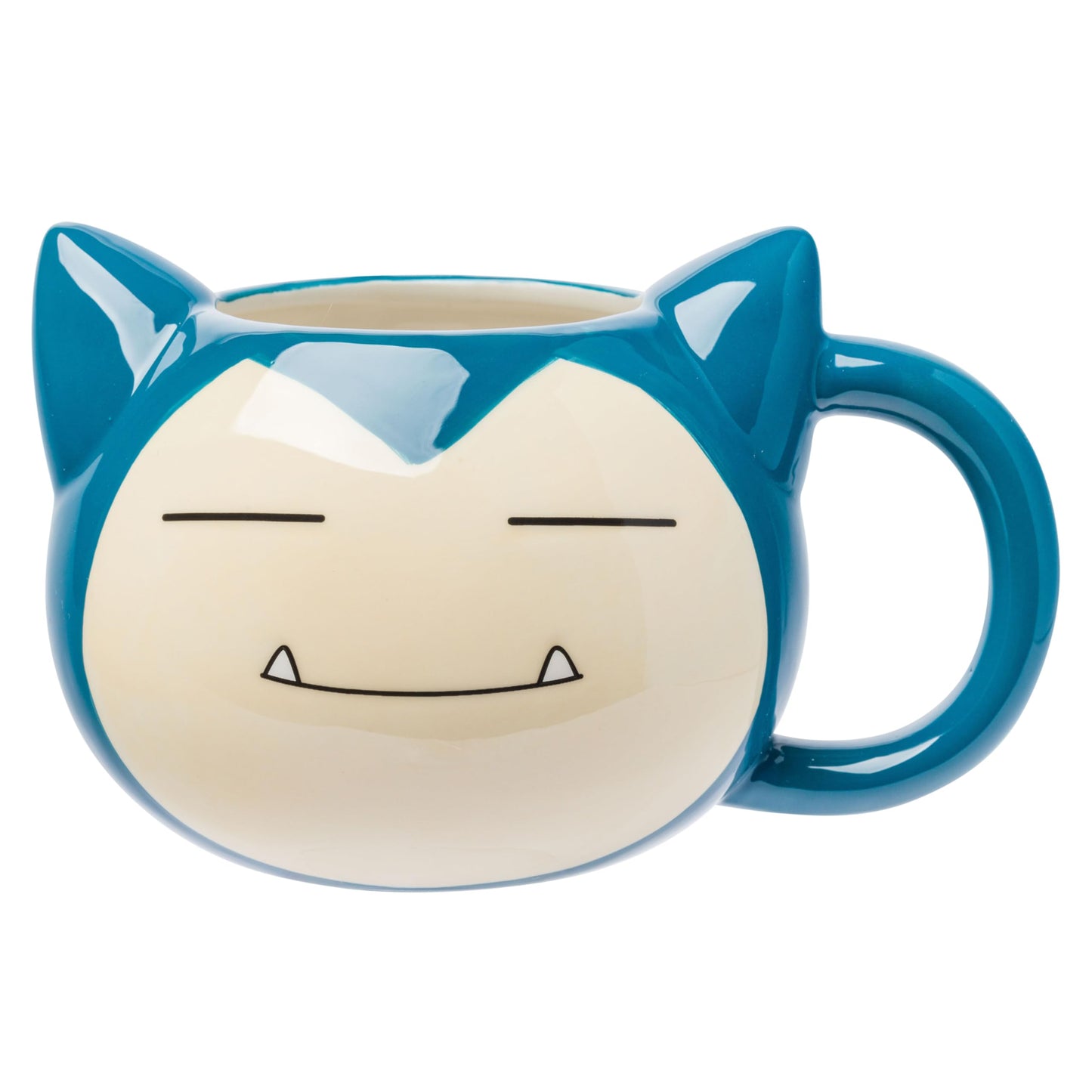 Silver Buffalo Pokemon Snorlax Face - Taza esculpida 3D de cerámica, 20 onzas