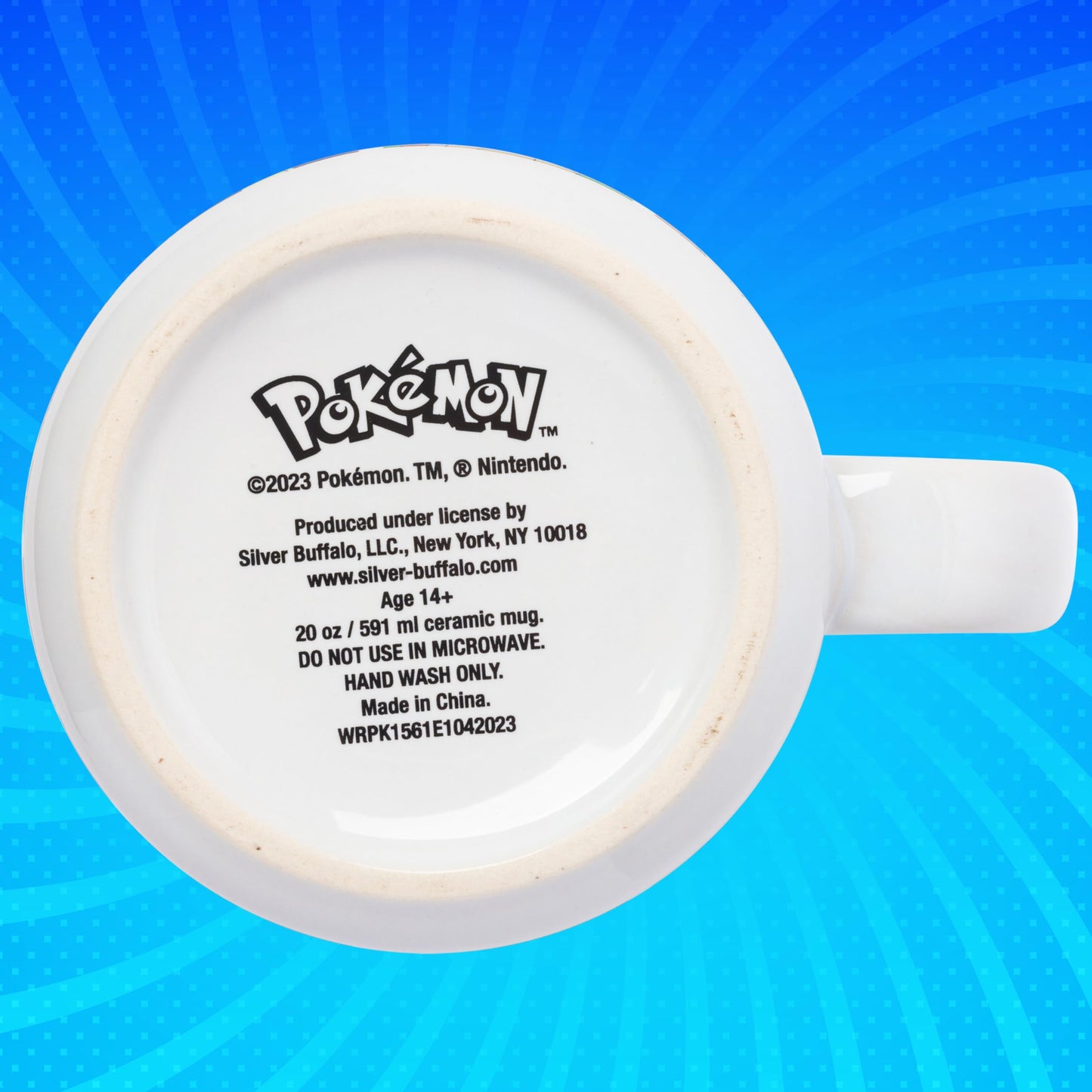 Silver Buffalo Pokemon Snorlax Face - Taza esculpida 3D de cerámica, 20 onzas