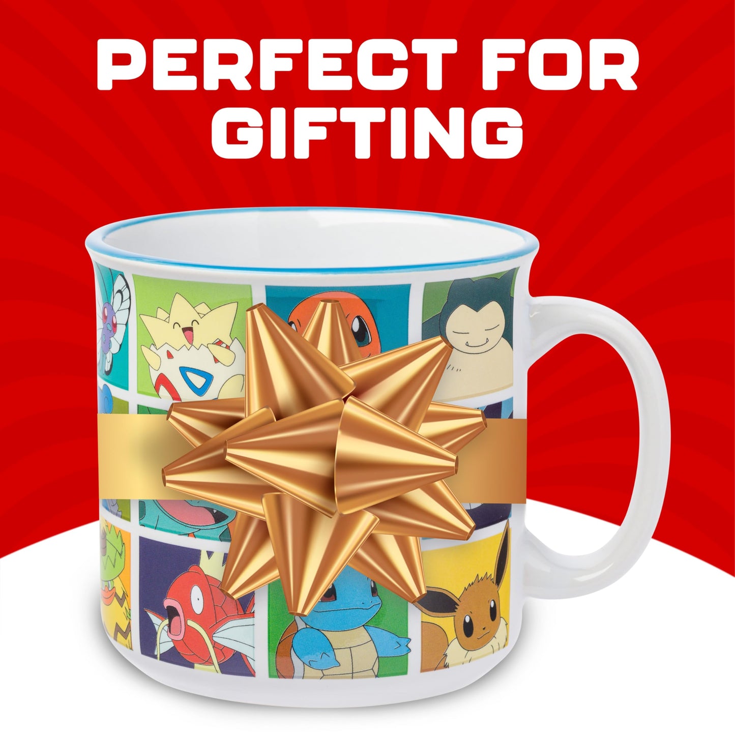 Silver Buffalo Pokemon Snorlax Face - Taza esculpida 3D de cerámica, 20 onzas