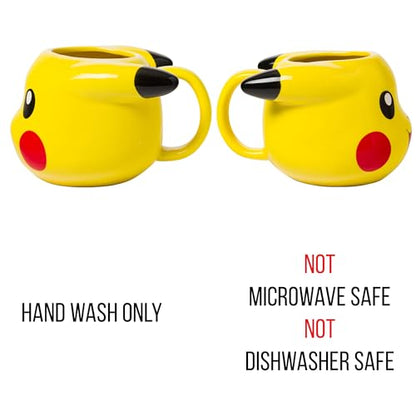 Silver Buffalo Pokemon Snorlax Face - Taza esculpida 3D de cerámica, 20 onzas