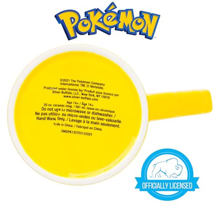Silver Buffalo Pokemon Snorlax Face - Taza esculpida 3D de cerámica, 20 onzas