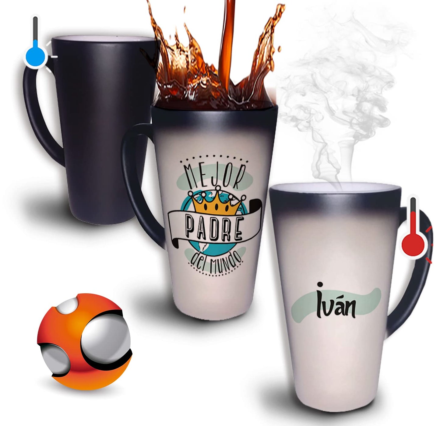 Taza Mágica Grande 17oz Para Café Personalizada El Regalo Original - Personalizada con su nombre - Cualquier ocasión (Luffy)