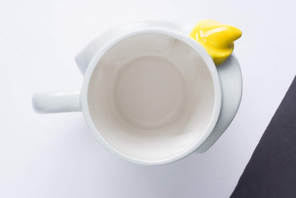 Disney Alicia en el país de las maravillas - Taza de cerámica con diseño de gato Cheshire 3D, Tazas de té apiladas de Alice., Negro, 20-ounces, 1