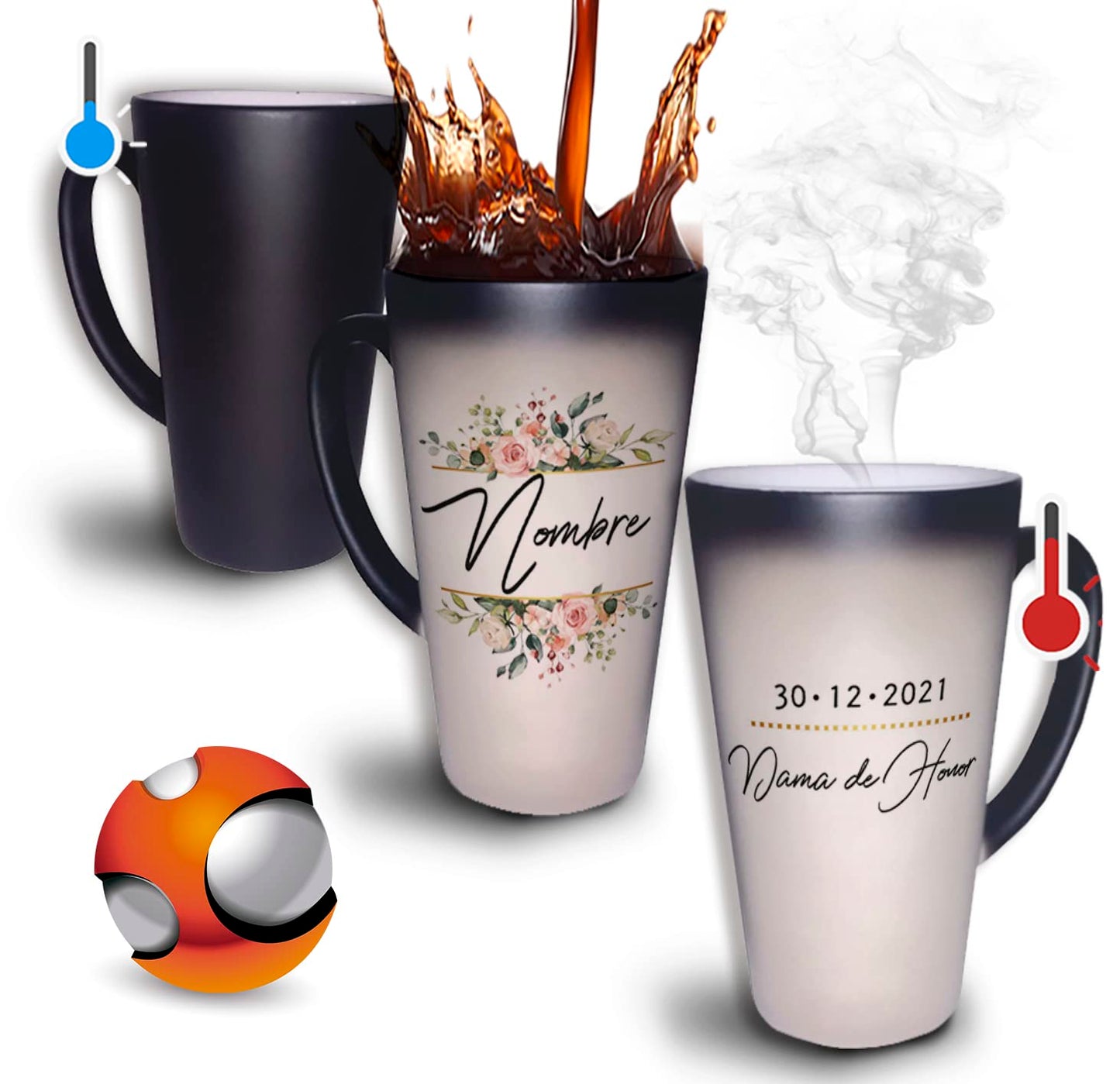 Taza Mágica Grande 17oz Para Café Personalizada El Regalo Original - Personalizada con su nombre - Cualquier ocasión (Luffy)