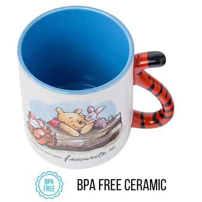 Disney Alicia en el país de las maravillas - Taza de cerámica con diseño de gato Cheshire 3D, Tazas de té apiladas de Alice., Negro, 20-ounces, 1