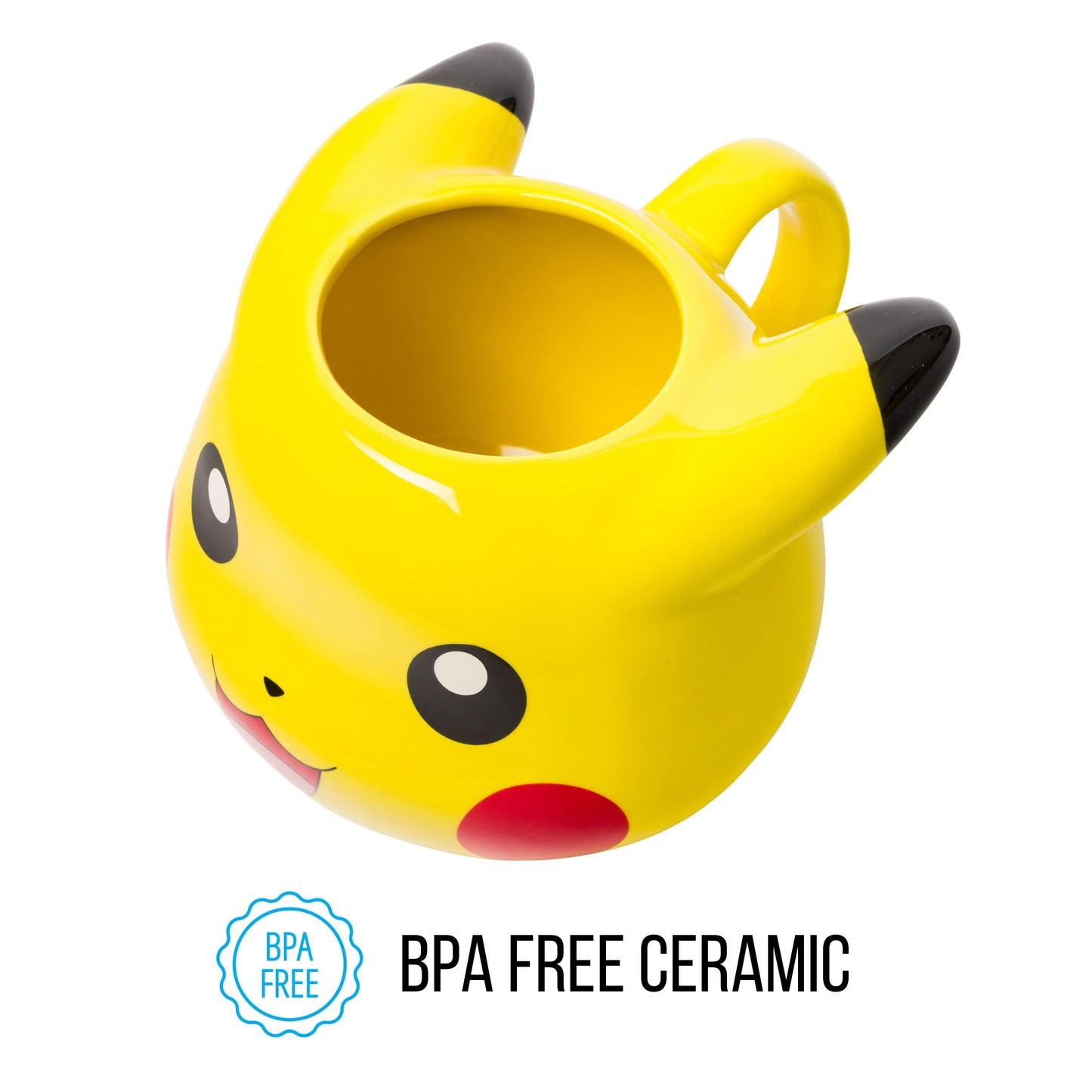 Silver Buffalo Pokemon Snorlax Face - Taza esculpida 3D de cerámica, 20 onzas