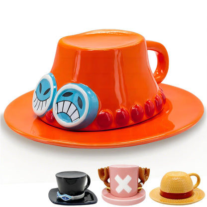 NUOWEI Taza De Café Impermeable y Duradera, Dibujos Animados y Anime Tazas De Café, Hermosa Taza Cerámica, Regalo Perfecto Para Los Amantes Del Anime, Tazas De Cerámica Para El Hogar y La Oficina