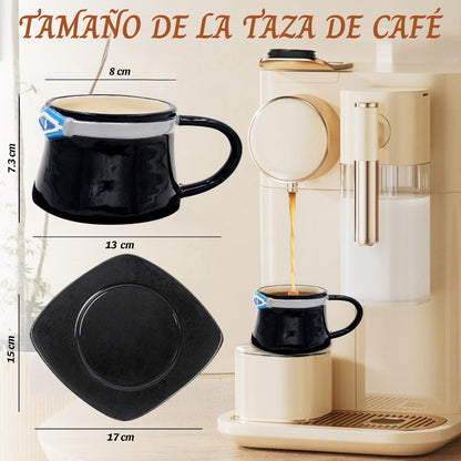 NUOWEI Taza De Café Impermeable y Duradera, Dibujos Animados y Anime Tazas De Café, Hermosa Taza Cerámica, Regalo Perfecto Para Los Amantes Del Anime, Tazas De Cerámica Para El Hogar y La Oficina