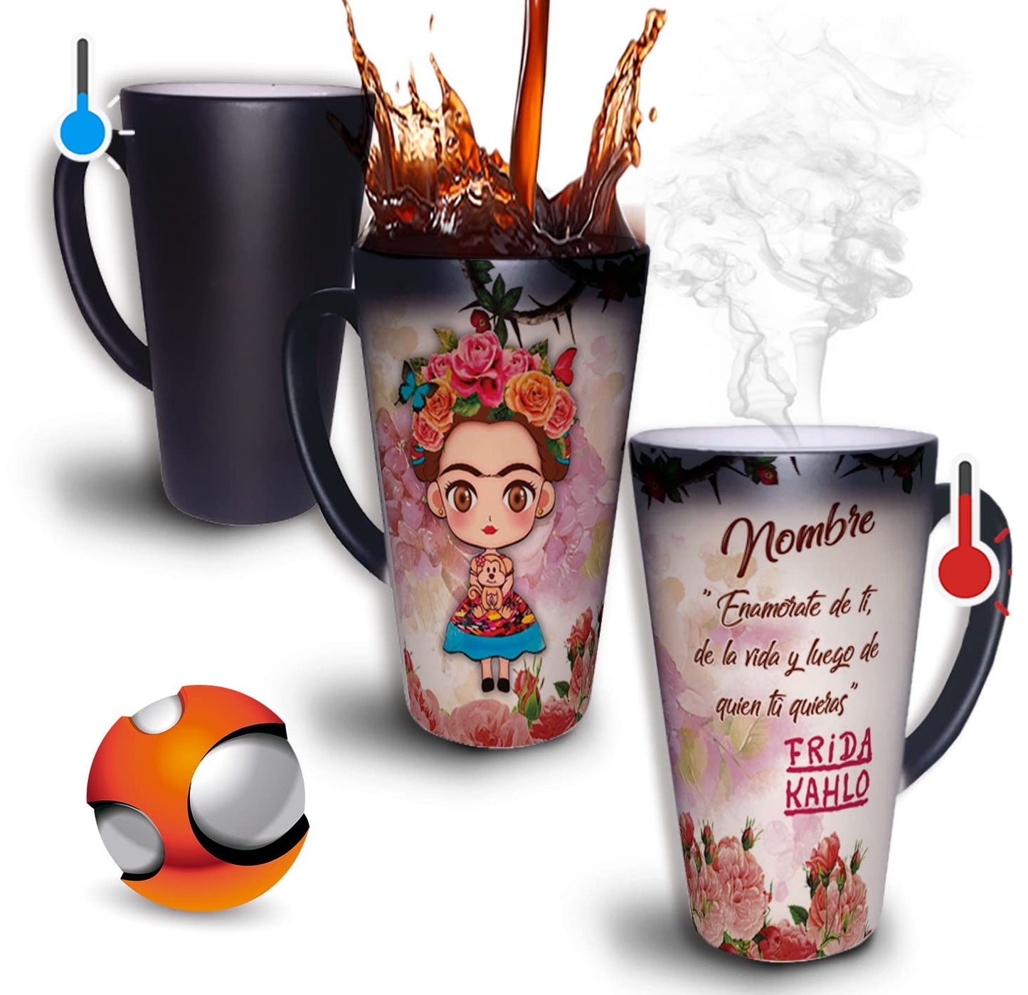 Taza Mágica Grande 17oz Para Café Personalizada El Regalo Original - Personalizada con su nombre - Cualquier ocasión (Luffy)