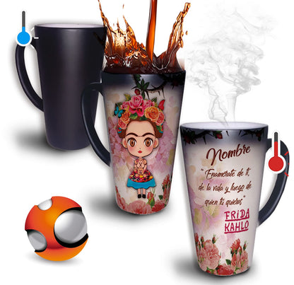 Taza Mágica Grande 17oz Para Café Personalizada El Regalo Original - Personalizada con su nombre - Cualquier ocasión (Luffy)