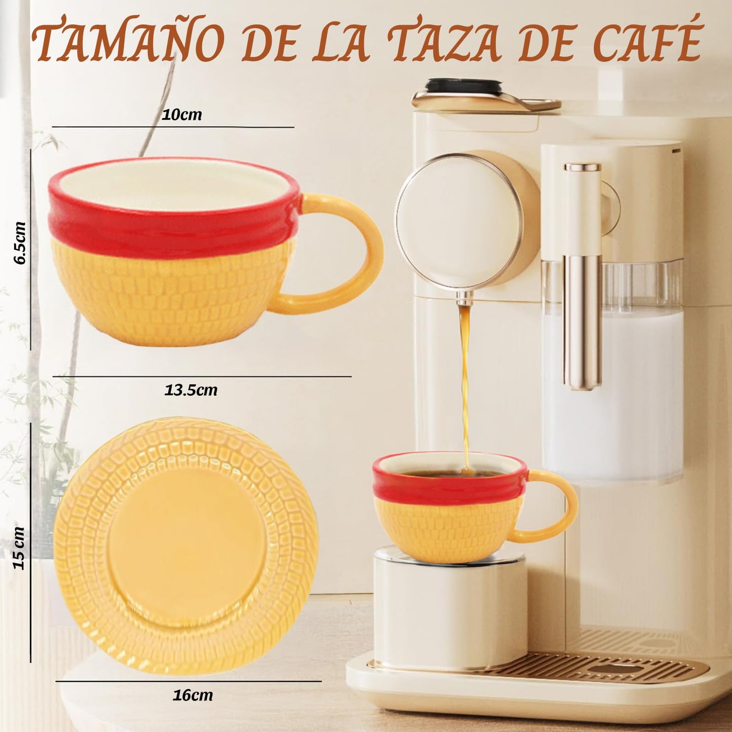 NUOWEI Taza De Café Impermeable y Duradera, Dibujos Animados y Anime Tazas De Café, Hermosa Taza Cerámica, Regalo Perfecto Para Los Amantes Del Anime, Tazas De Cerámica Para El Hogar y La Oficina