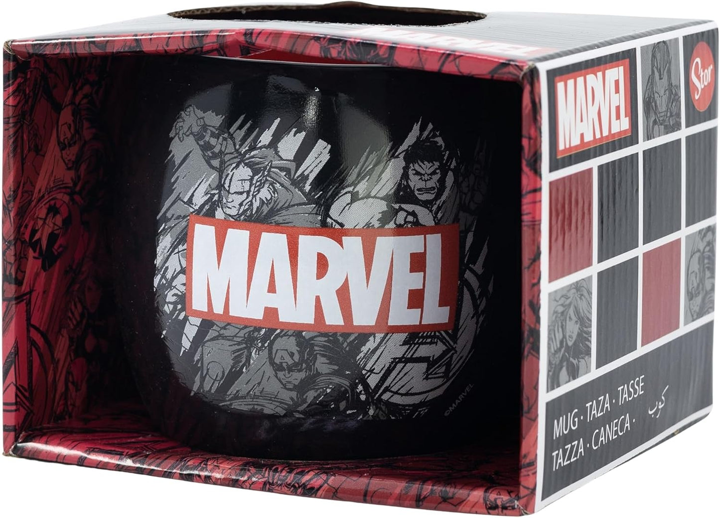 Taza Globe de cerámica de 380 ml de Marvel