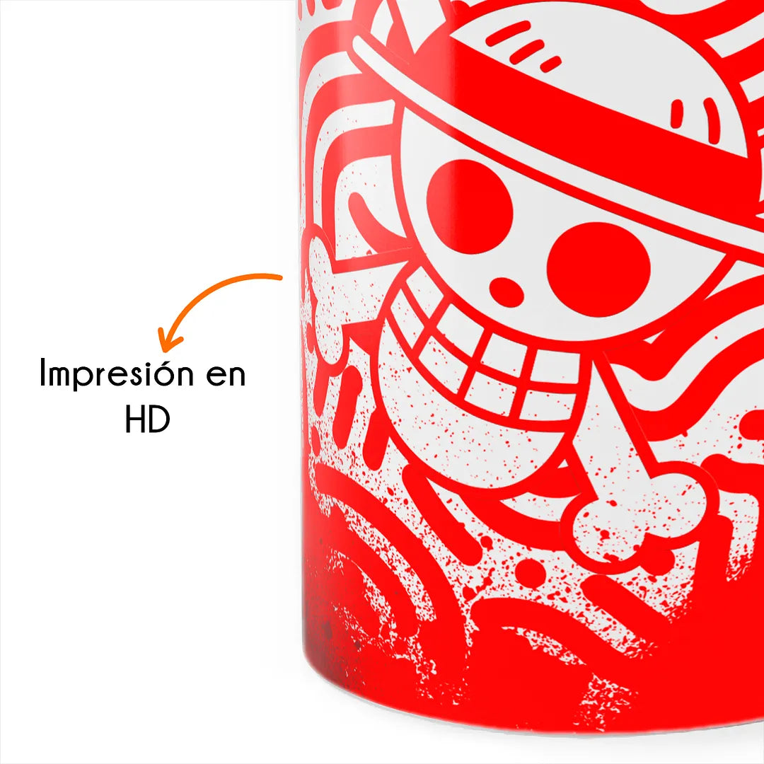 Taza De One Piece Logo Luffy De Cerámica 11 Oz